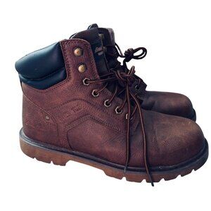 Eddie Bauer Medford St Brown Workwear Boots .Size 11 All Man Made Materials